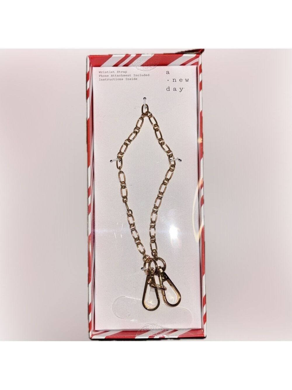 A New Day Gold Cell Phone Wristlet Chain
